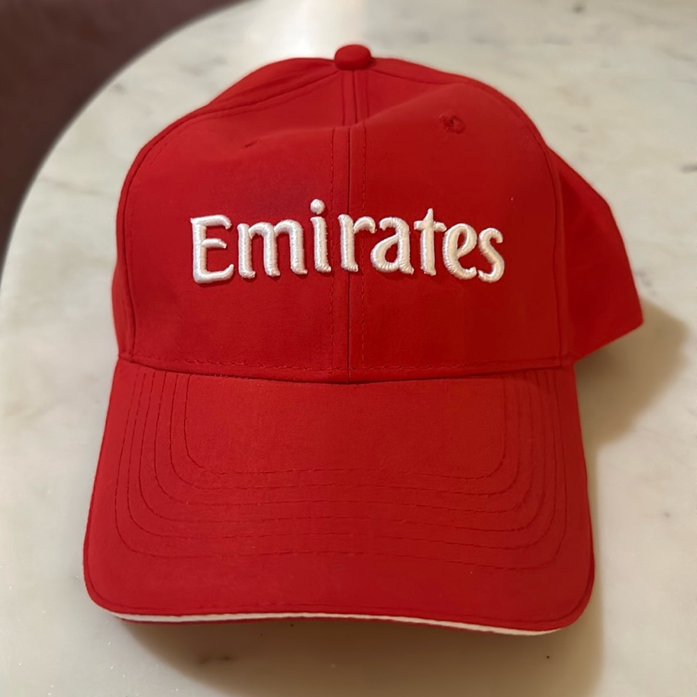 Emirates Fly Better Adjustable Red Hat Cap Aviation